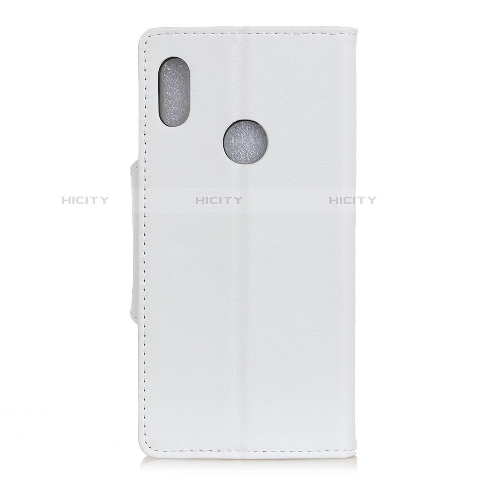 Funda de Cuero Cartera con Soporte Carcasa L04 para BQ Vsmart joy 1 Blanco