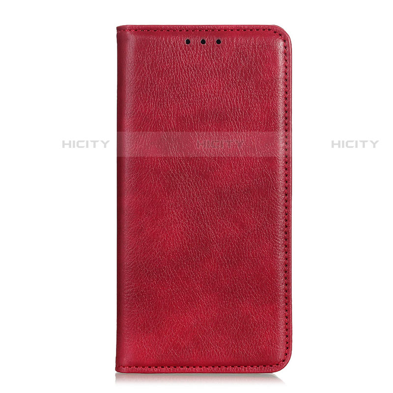 Funda de Cuero Cartera con Soporte Carcasa L04 para HTC U19E Rojo