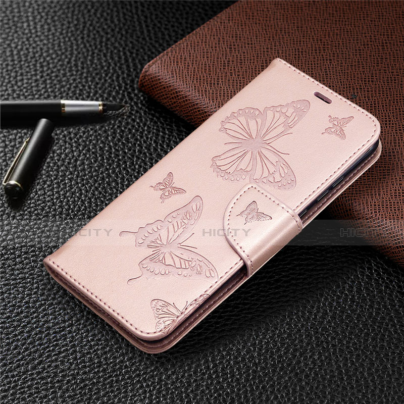 Funda de Cuero Cartera con Soporte Carcasa L04 para Huawei Honor 9A Oro Rosa