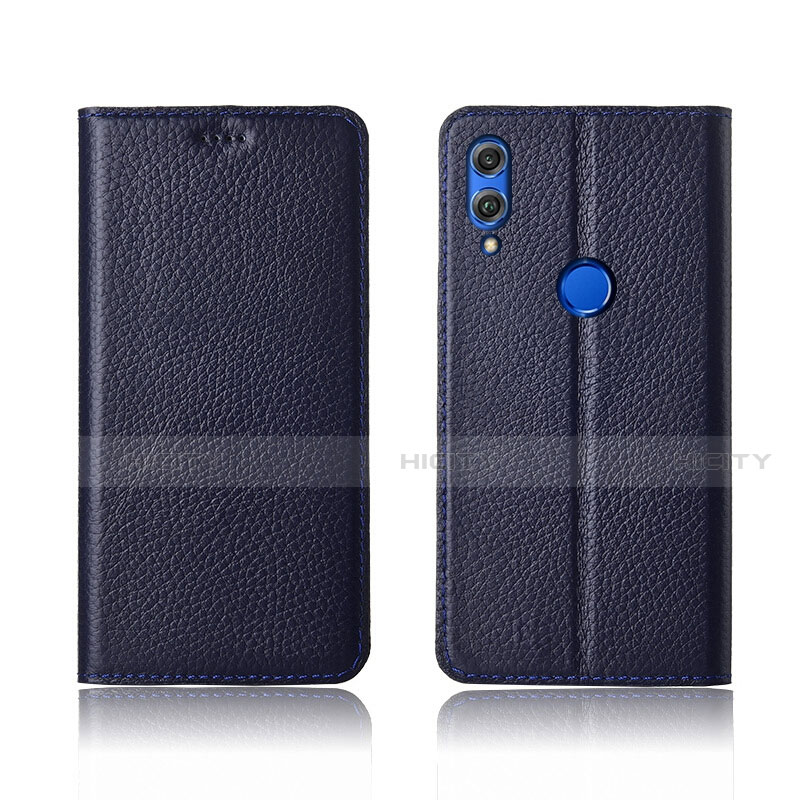 Funda de Cuero Cartera con Soporte Carcasa L04 para Huawei Honor View 10 Lite Azul