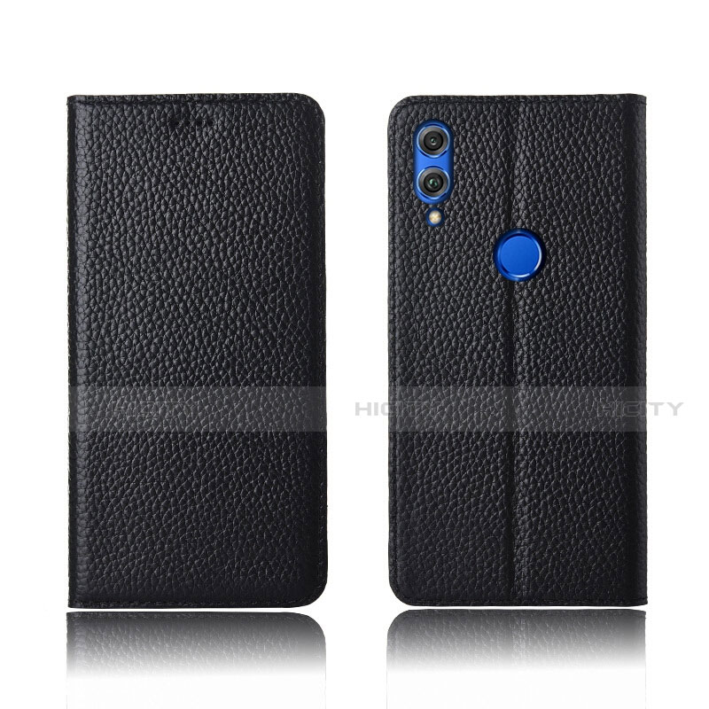 Funda de Cuero Cartera con Soporte Carcasa L04 para Huawei Honor View 10 Lite Negro