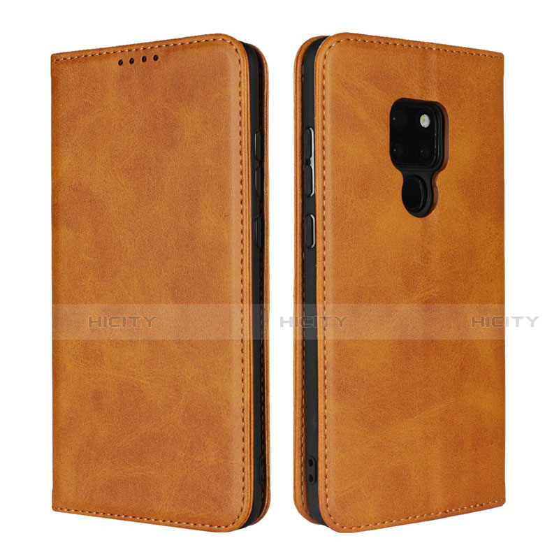 Funda de Cuero Cartera con Soporte Carcasa L04 para Huawei Mate 20 Naranja