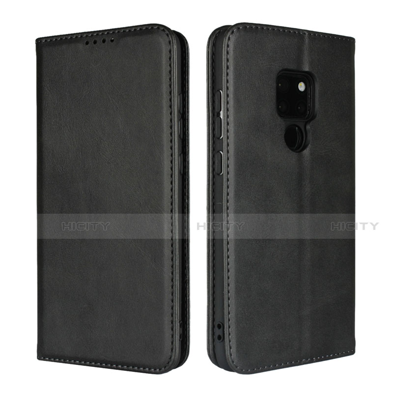 Funda de Cuero Cartera con Soporte Carcasa L04 para Huawei Mate 20 Negro