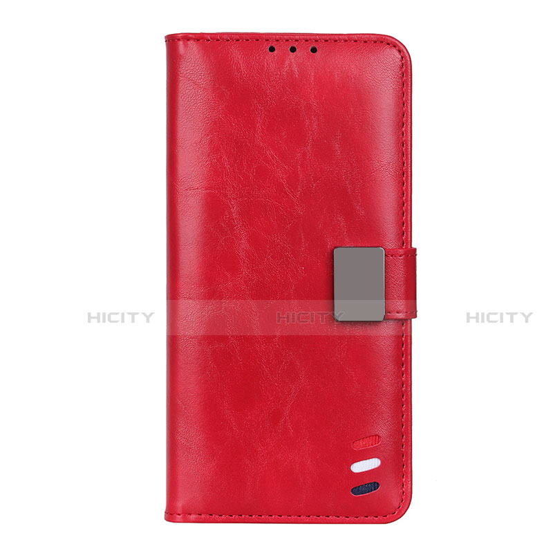 Funda de Cuero Cartera con Soporte Carcasa L04 para Motorola Moto G9 Plus Rojo