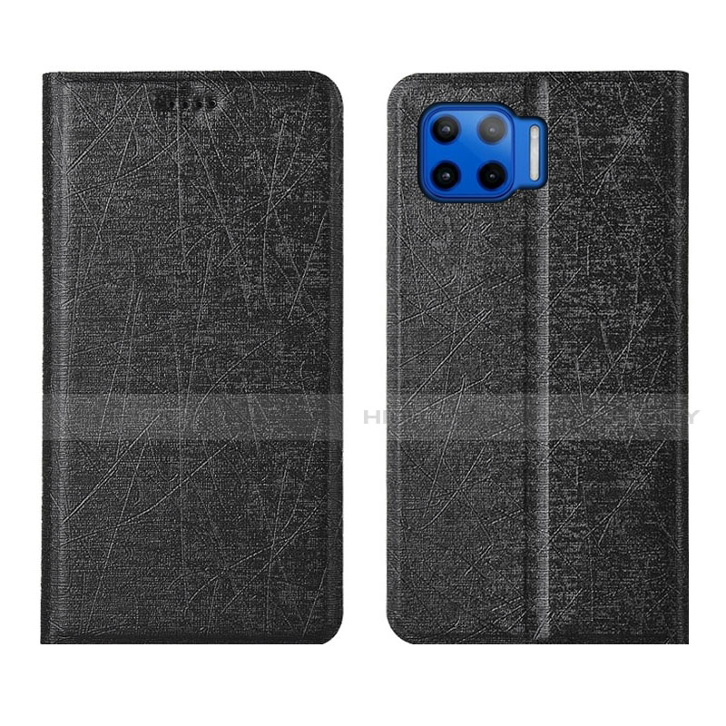 Funda de Cuero Cartera con Soporte Carcasa L04 para Motorola Moto One 5G