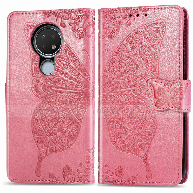 Funda de Cuero Cartera con Soporte Carcasa L04 para Nokia 6.2 Oro Rosa