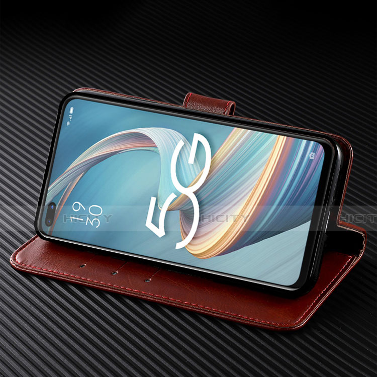 Funda de Cuero Cartera con Soporte Carcasa L04 para Oppo Reno4 Z 5G