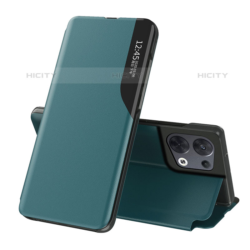 Funda de Cuero Cartera con Soporte Carcasa L04 para Oppo Reno8 Pro 5G Verde