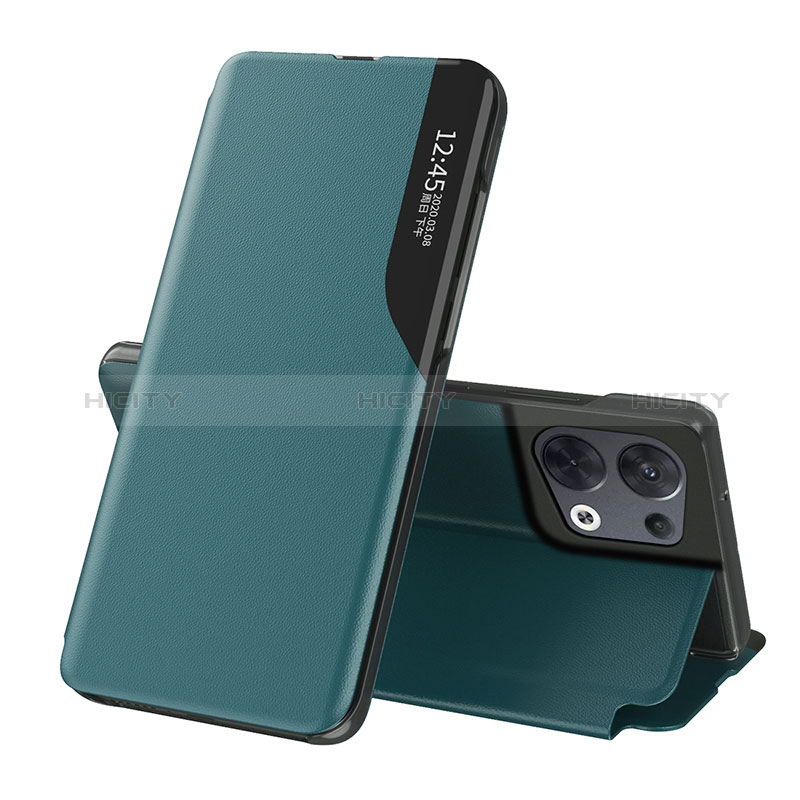 Funda de Cuero Cartera con Soporte Carcasa L04 para Oppo Reno9 Pro+ Plus 5G Verde