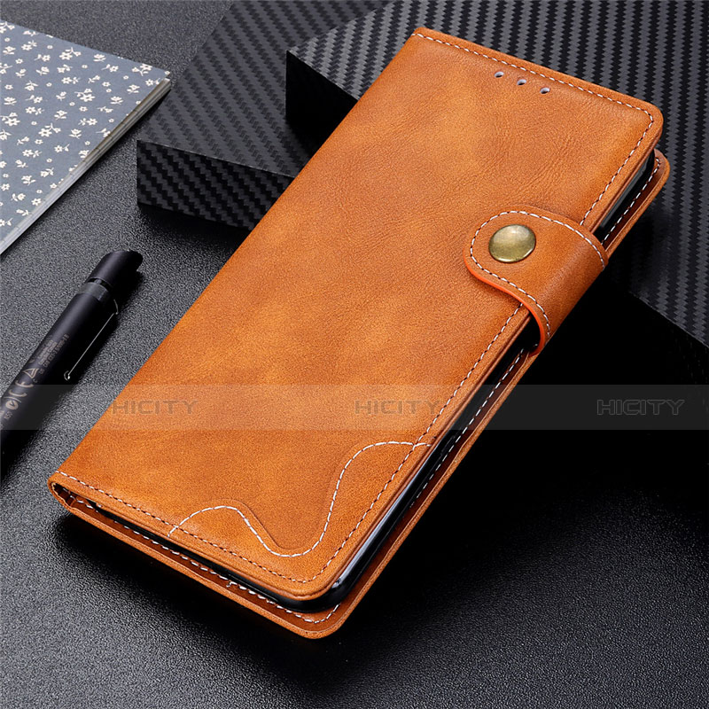 Funda de Cuero Cartera con Soporte Carcasa L04 para Realme Q2 Pro 5G Naranja