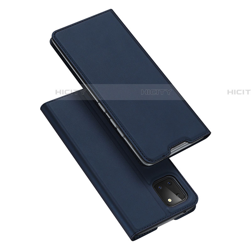 Funda de Cuero Cartera con Soporte Carcasa L04 para Samsung Galaxy M60s Azul