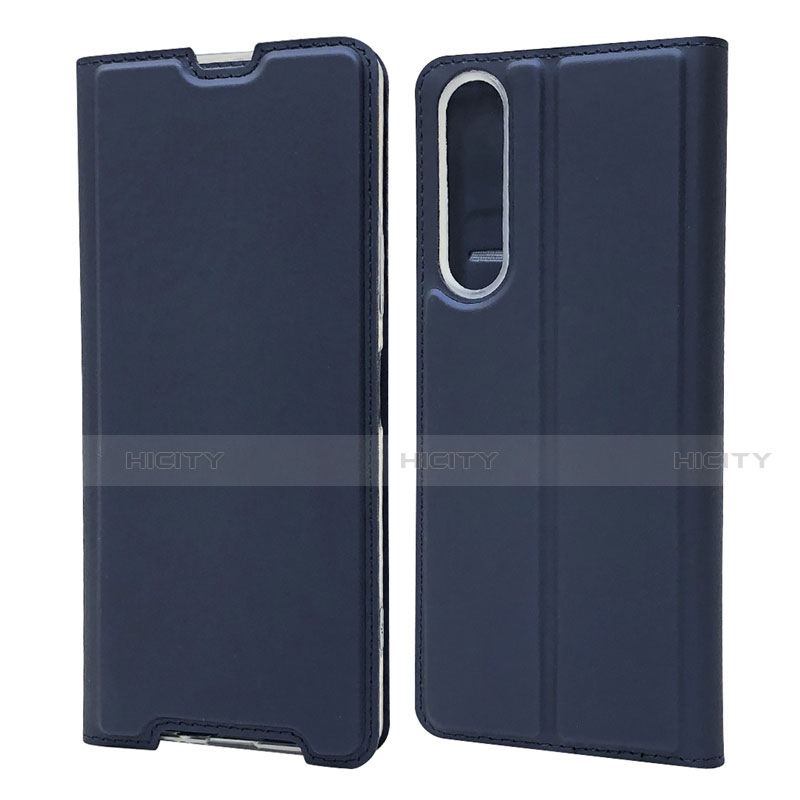 Funda de Cuero Cartera con Soporte Carcasa L04 para Sony Xperia 1 II Azul