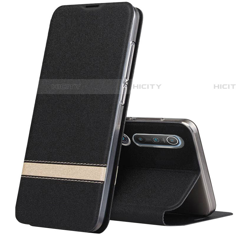 Funda de Cuero Cartera con Soporte Carcasa L04 para Xiaomi Mi 10 Negro