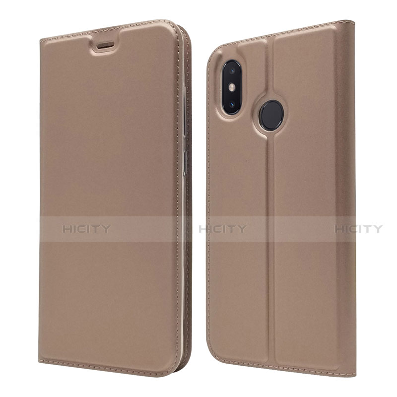 Funda de Cuero Cartera con Soporte Carcasa L04 para Xiaomi Mi 8 Oro Rosa