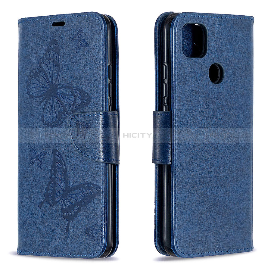 Funda de Cuero Cartera con Soporte Carcasa L04 para Xiaomi Redmi 9 Activ