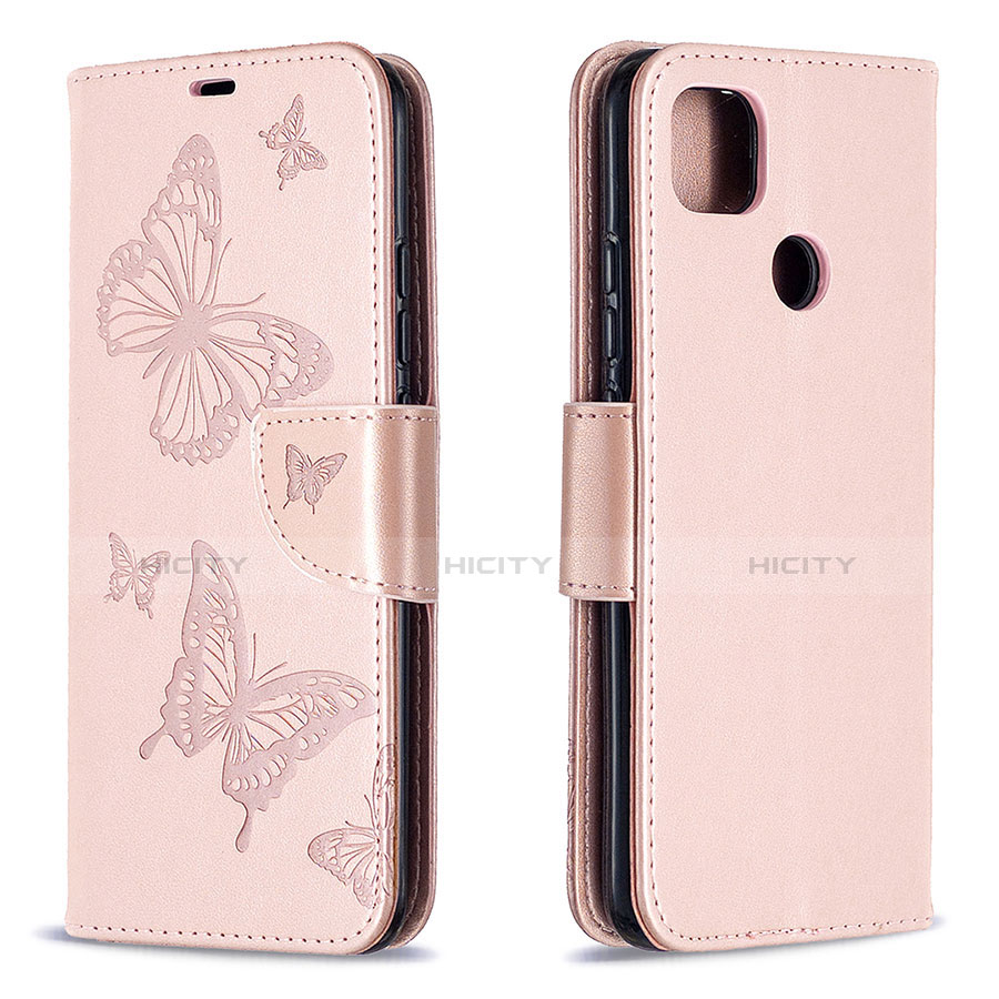 Funda de Cuero Cartera con Soporte Carcasa L04 para Xiaomi Redmi 9C NFC