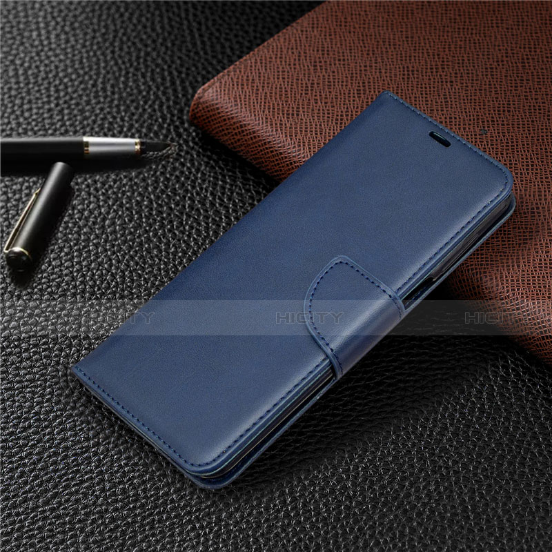 Funda de Cuero Cartera con Soporte Carcasa L04 para Xiaomi Redmi Note 9 Pro Max Azul