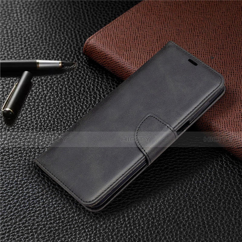 Funda de Cuero Cartera con Soporte Carcasa L04 para Xiaomi Redmi Note 9 Pro Max Negro