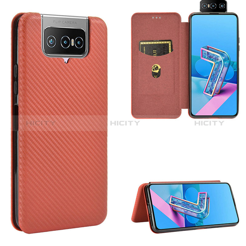 Funda de Cuero Cartera con Soporte Carcasa L04Z para Asus Zenfone 7 Pro ZS671KS