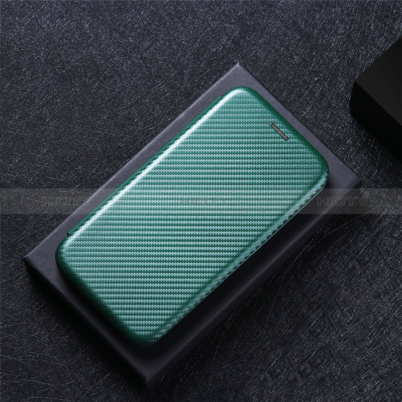 Funda de Cuero Cartera con Soporte Carcasa L04Z para Asus Zenfone 7 ZS670KS Verde