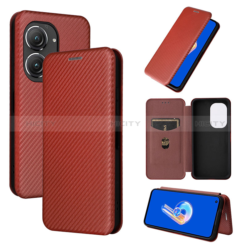 Funda de Cuero Cartera con Soporte Carcasa L04Z para Asus Zenfone 9