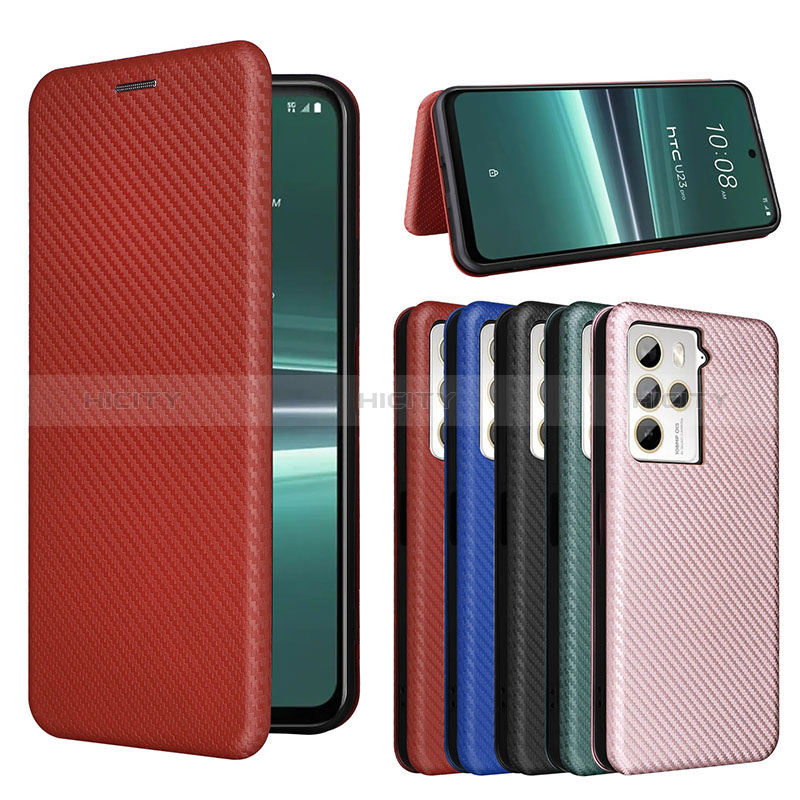 Funda de Cuero Cartera con Soporte Carcasa L04Z para HTC U23 5G