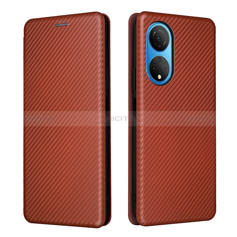 Funda de Cuero Cartera con Soporte Carcasa L04Z para Huawei Honor X7 Marron