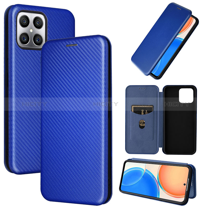 Funda de Cuero Cartera con Soporte Carcasa L04Z para Huawei Honor X8 4G