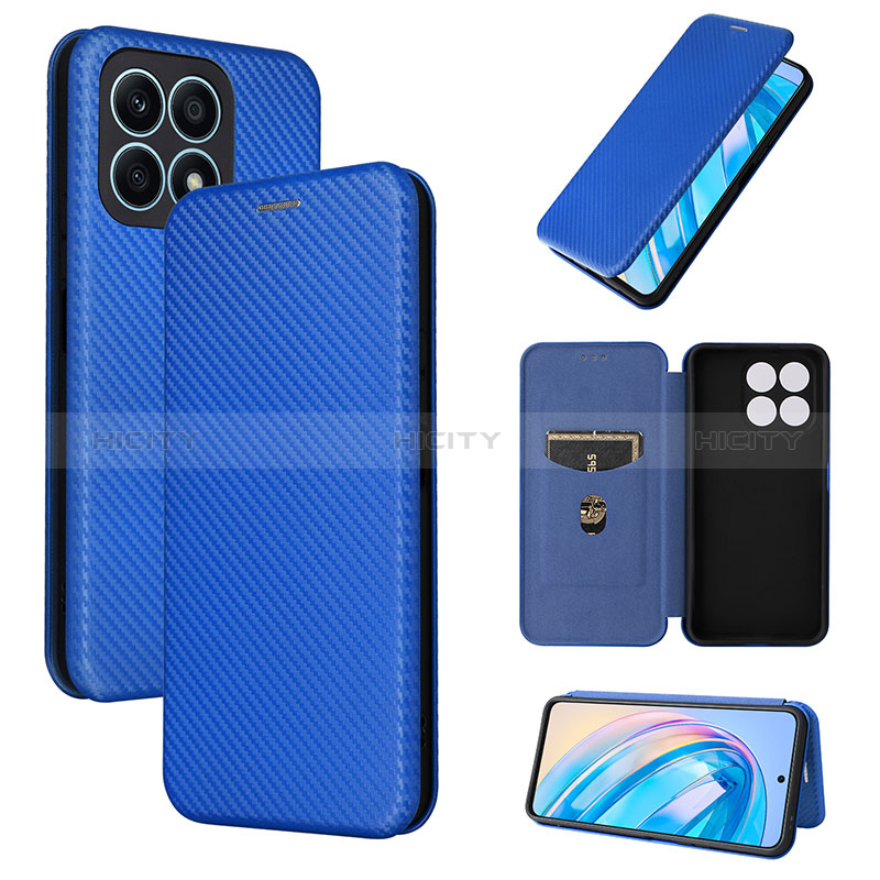 Funda de Cuero Cartera con Soporte Carcasa L04Z para Huawei Honor X8a 4G