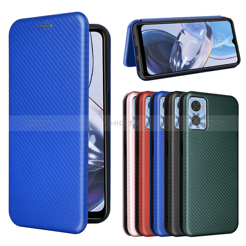 Funda de Cuero Cartera con Soporte Carcasa L04Z para Motorola Moto E22