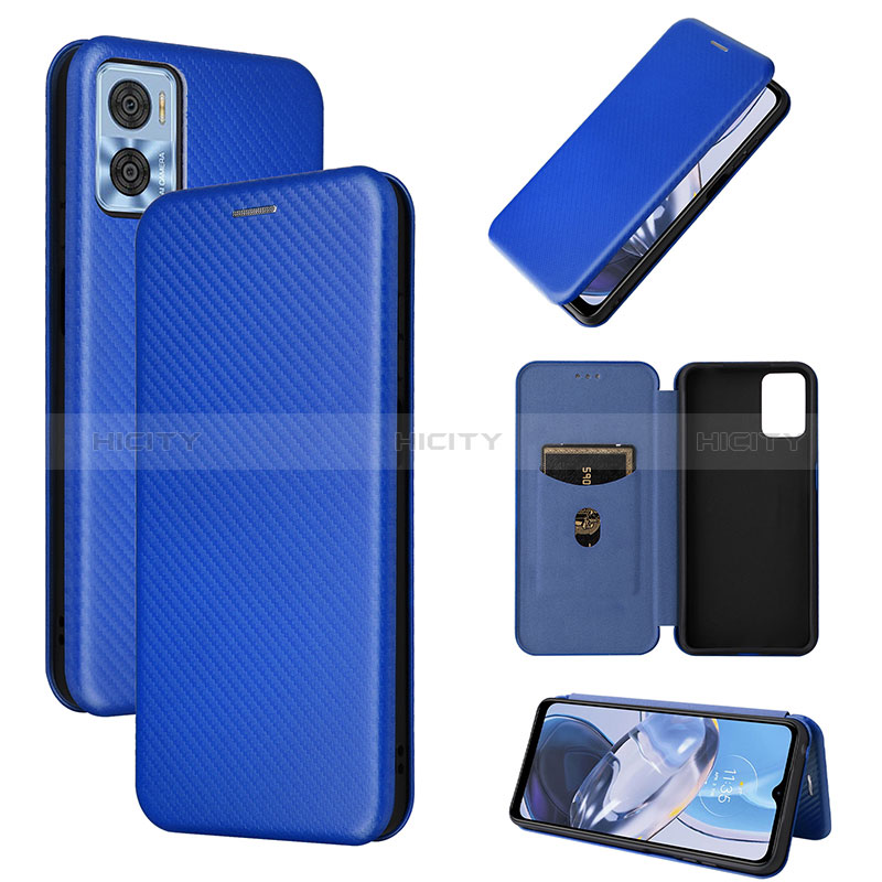 Funda de Cuero Cartera con Soporte Carcasa L04Z para Motorola Moto E22i