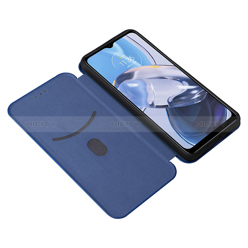 Funda de Cuero Cartera con Soporte Carcasa L04Z para Motorola Moto E22i