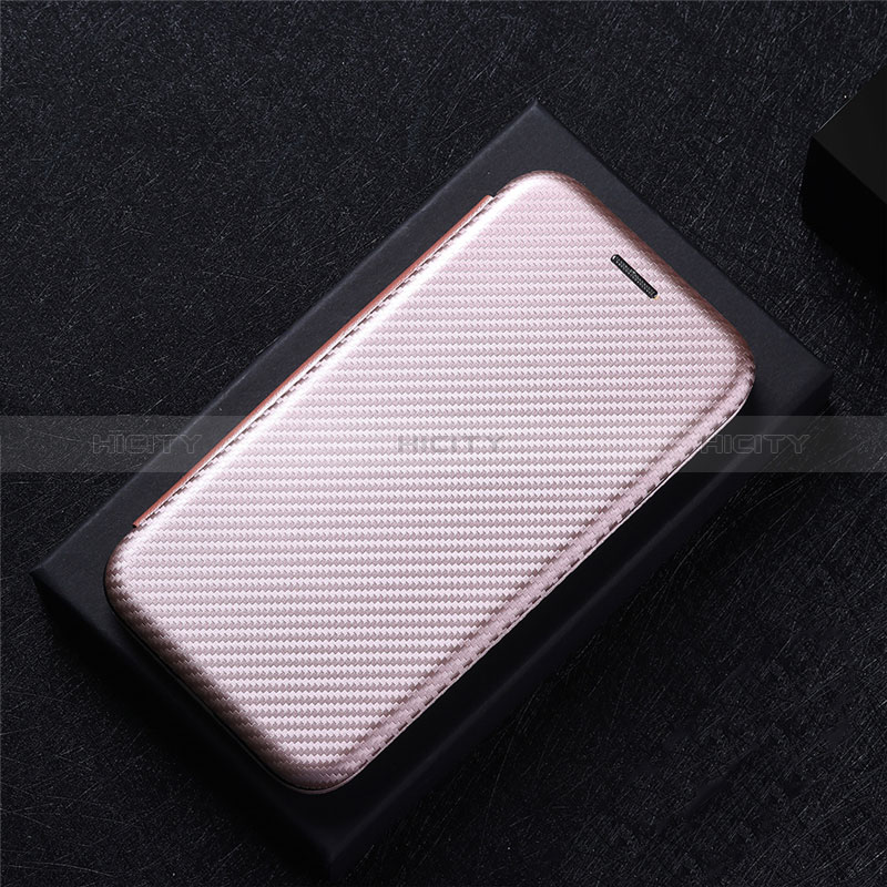 Funda de Cuero Cartera con Soporte Carcasa L04Z para Motorola Moto G84 5G Oro Rosa