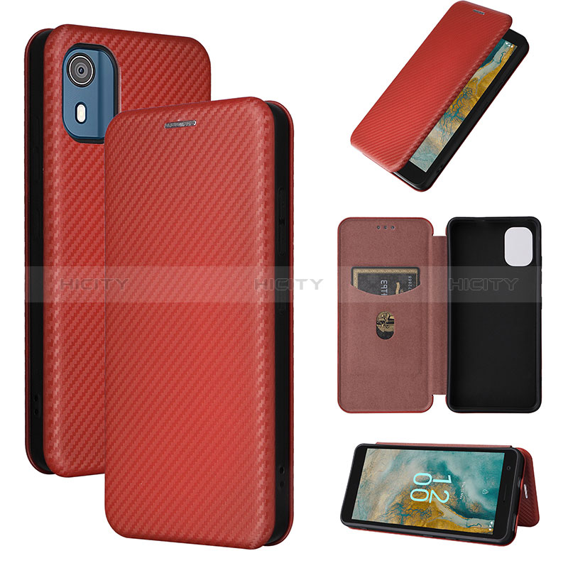 Funda de Cuero Cartera con Soporte Carcasa L04Z para Nokia C02