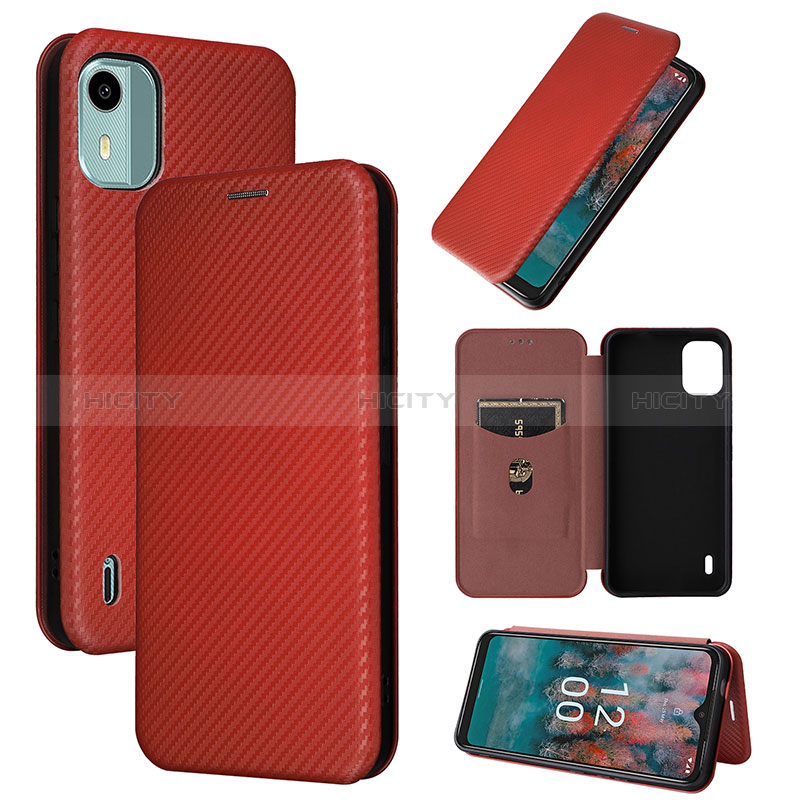 Funda de Cuero Cartera con Soporte Carcasa L04Z para Nokia C12