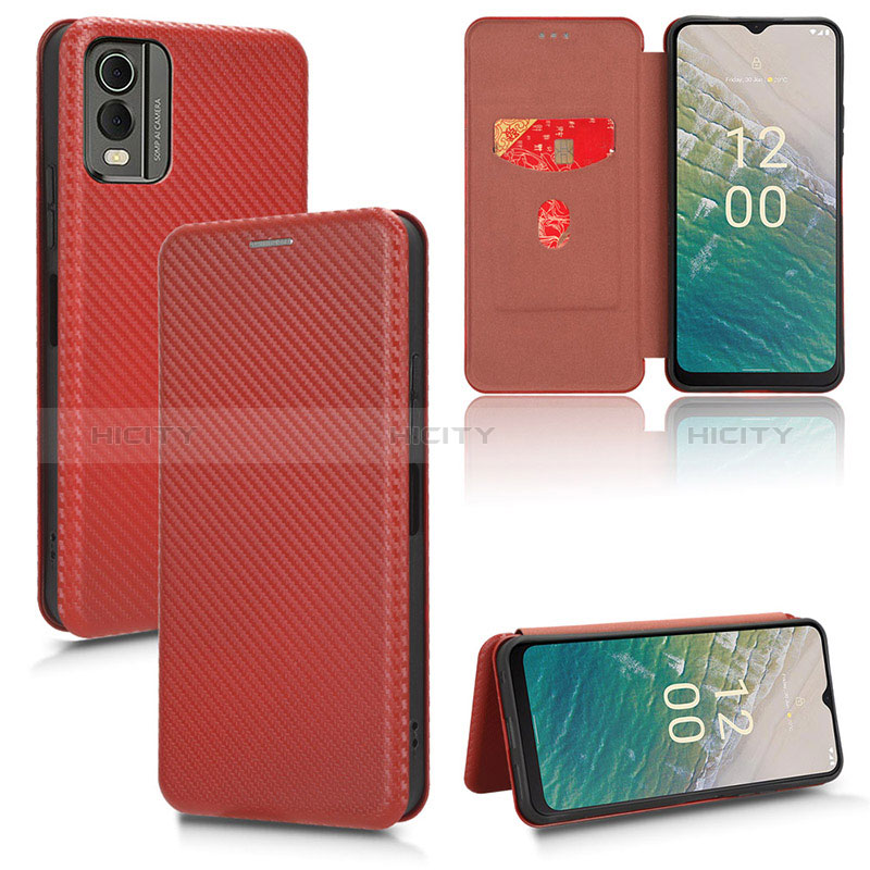 Funda de Cuero Cartera con Soporte Carcasa L04Z para Nokia C210