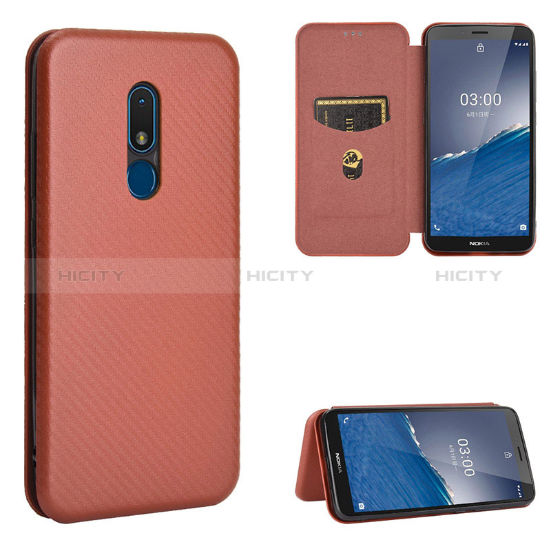 Funda de Cuero Cartera con Soporte Carcasa L04Z para Nokia C3