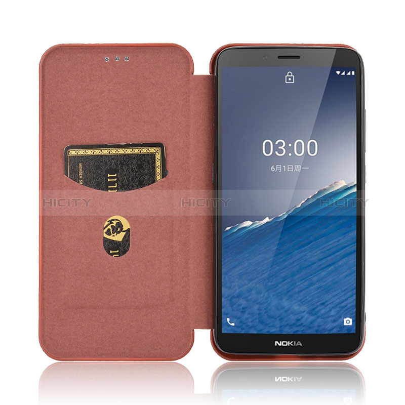 Funda de Cuero Cartera con Soporte Carcasa L04Z para Nokia C3