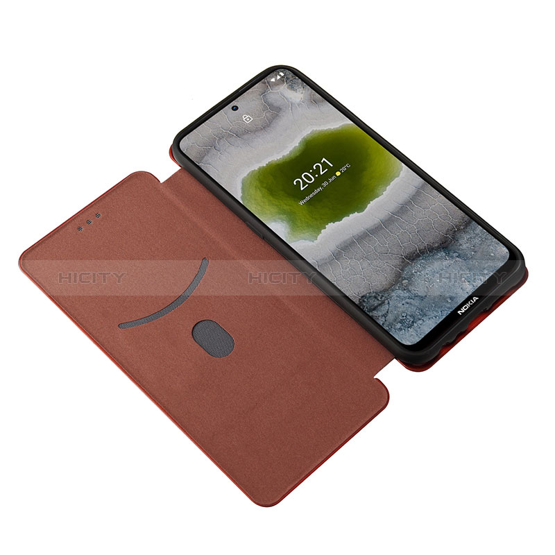 Funda de Cuero Cartera con Soporte Carcasa L04Z para Nokia X10