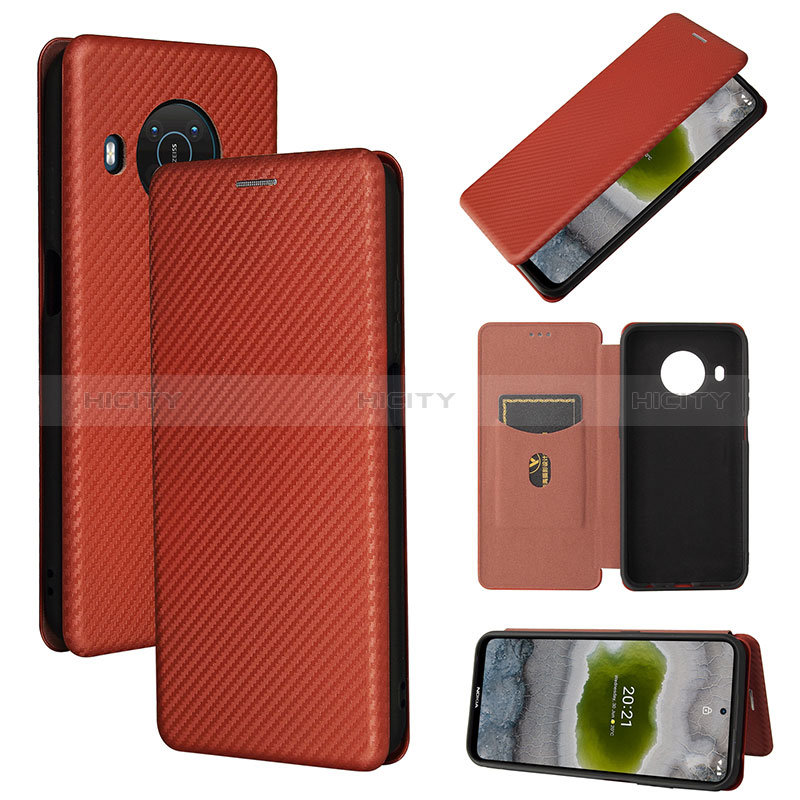 Funda de Cuero Cartera con Soporte Carcasa L04Z para Nokia X10