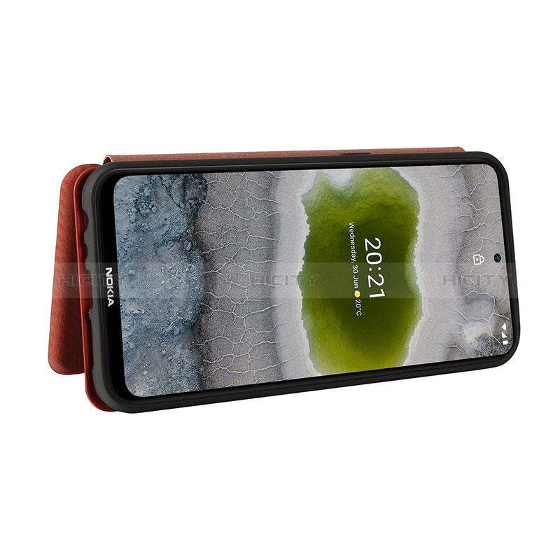 Funda de Cuero Cartera con Soporte Carcasa L04Z para Nokia X10