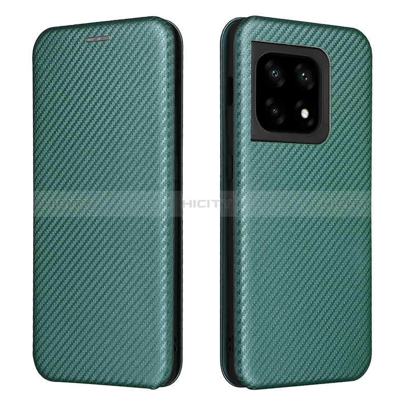 Funda de Cuero Cartera con Soporte Carcasa L04Z para OnePlus 10 Pro 5G Verde