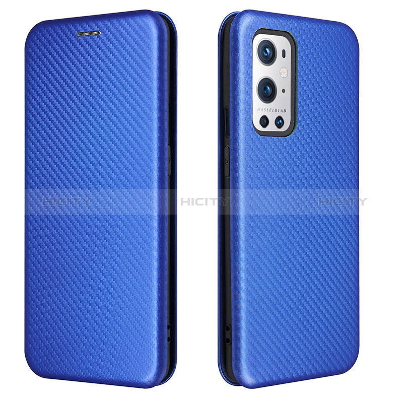 Funda de Cuero Cartera con Soporte Carcasa L04Z para OnePlus 9 Pro 5G Azul