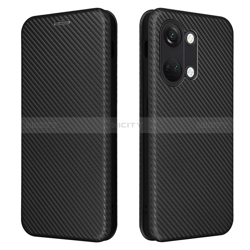 Funda de Cuero Cartera con Soporte Carcasa L04Z para OnePlus Ace 2V 5G Negro