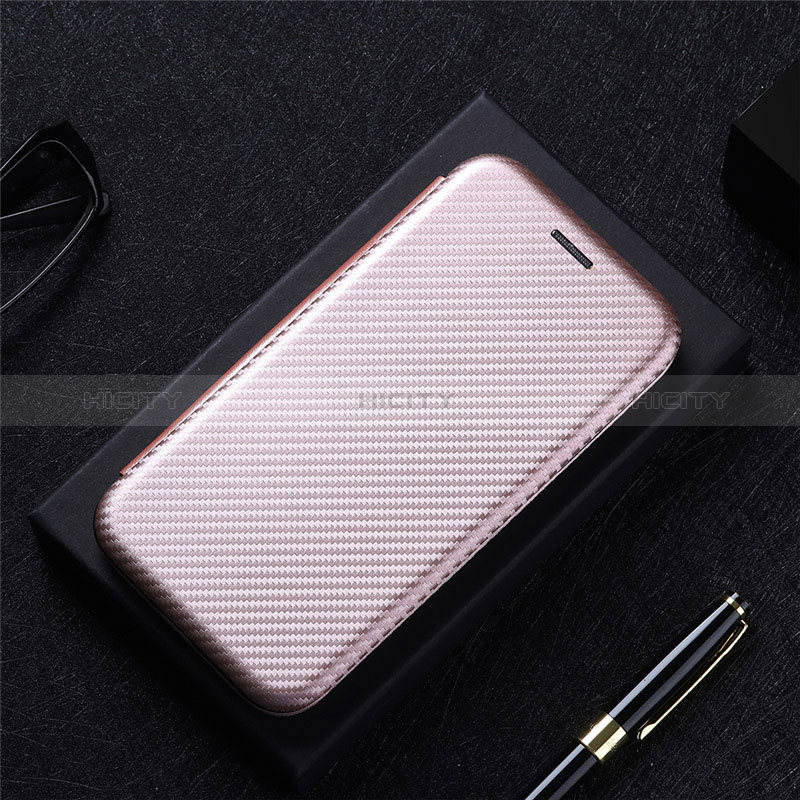 Funda de Cuero Cartera con Soporte Carcasa L04Z para Oppo Find X7 5G Oro Rosa