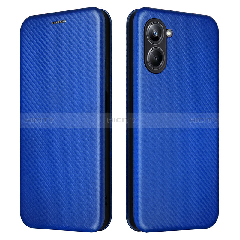 Funda de Cuero Cartera con Soporte Carcasa L04Z para Realme 10 Pro 5G Azul