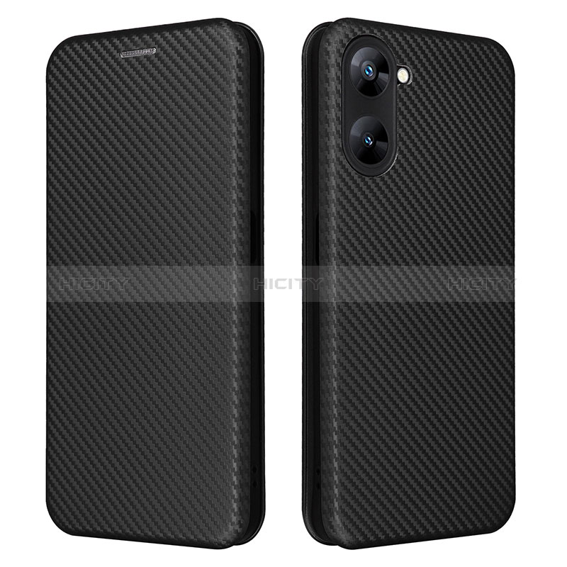 Funda de Cuero Cartera con Soporte Carcasa L04Z para Realme 10S 5G Negro