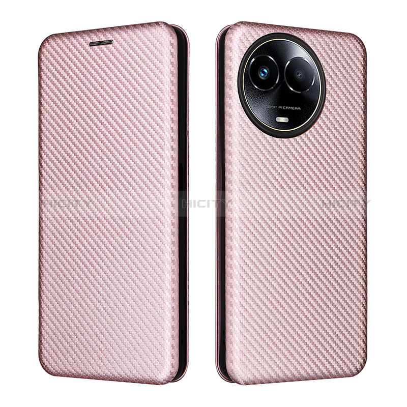 Funda de Cuero Cartera con Soporte Carcasa L04Z para Realme 11 5G Oro Rosa