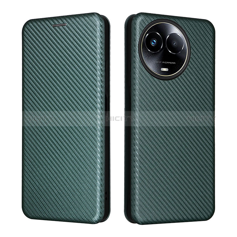 Funda de Cuero Cartera con Soporte Carcasa L04Z para Realme 11 5G Verde