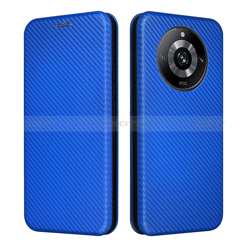 Funda de Cuero Cartera con Soporte Carcasa L04Z para Realme 11 Pro 5G Azul